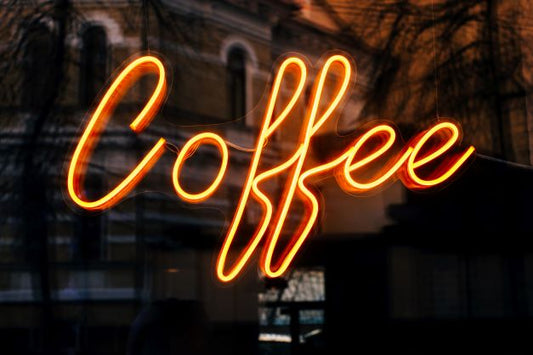 "Caffeine Calling: Get Your Coffee” Fix by Neon Sign Board!